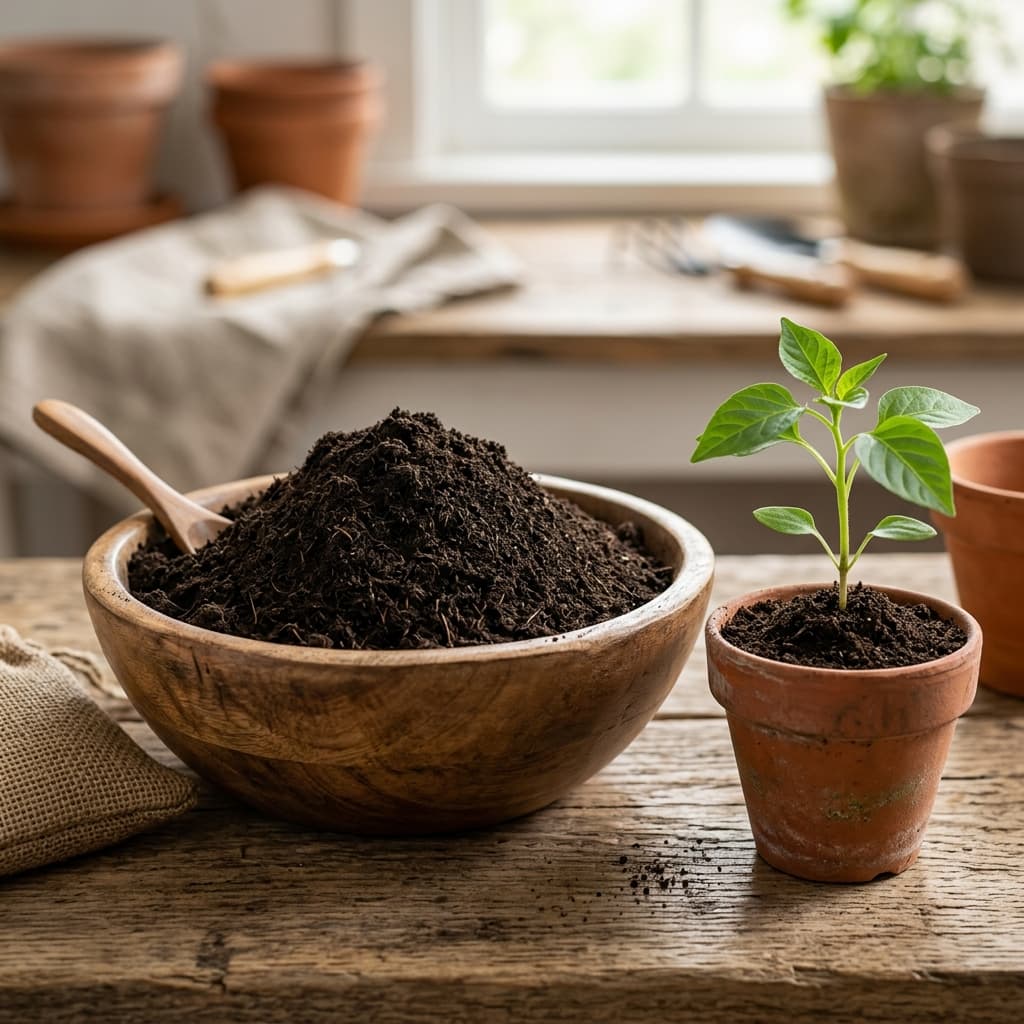 Dehydrated Cow Dung Powder (Fine Grade) Product Close Up